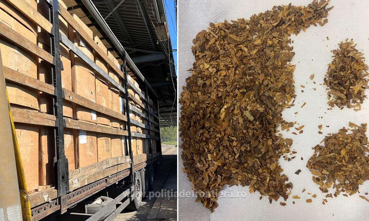 border tobacco Almost 14 tons of contraband tobacco, worth over 1.5 million lei,  discovered in a truck