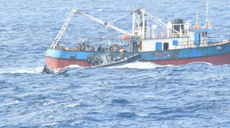 The French Navy intercepted a fishing vessel in the Atlantic Ocean, resulting in the seizure of 3.366 kg of cocaine