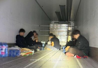 Twelve foreign citizens discovered hidden in a truck with peanuts in Romania