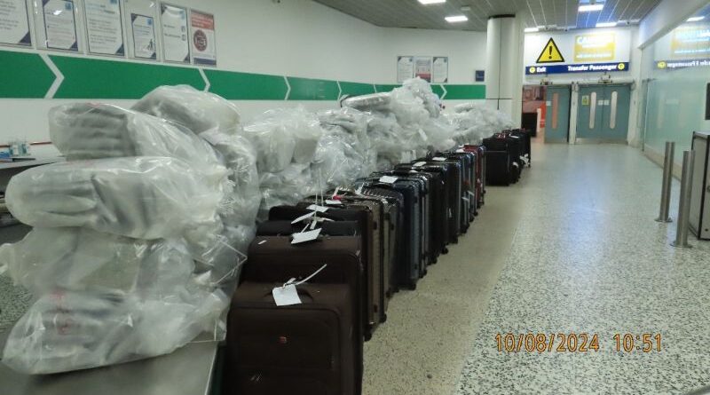 Four members of a drugs smuggling gang who were part of a plot to import cannabis worth £13.8 million into the UK via Birmingham Airport have been sentenced