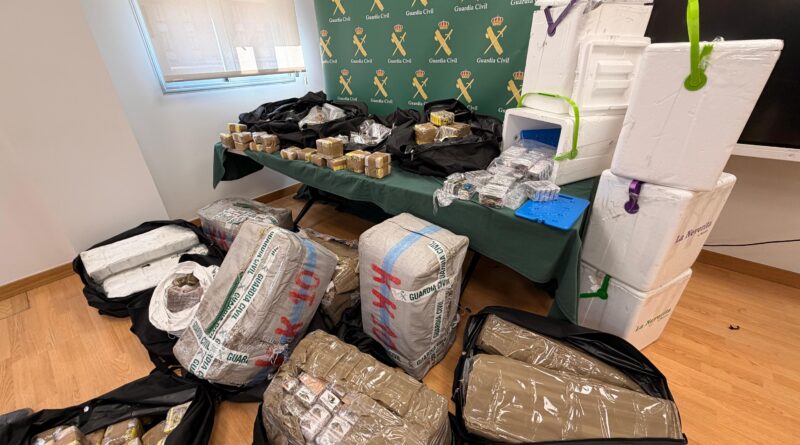 478 kilos of hashish seized hidden in a truck on the AP-15 in Navarra