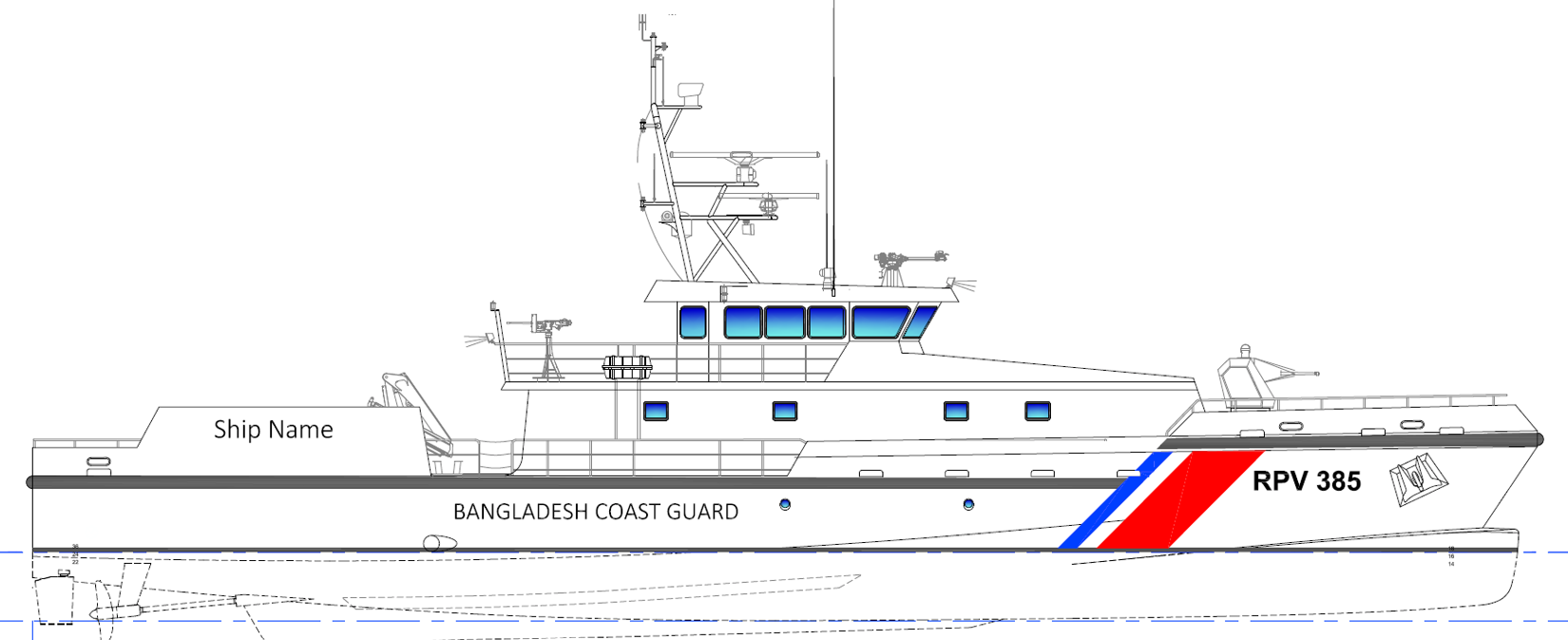 Bangladesh Coast Guard Selects MAURIC Design for Five New Riverine Patrol Vessels