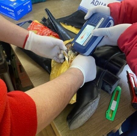 More than 4.5 kilos of cocaine base and other illicit substances were detected during checks in Antofagasta, Chile