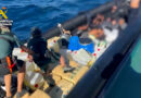 The Spanish Civil Guard intercepts a drug-running speedboat with three tons of hashish off the coast of Huelva