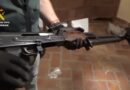The Spanish Civil Guard seizes almost three tons of cocaine and four assault rifles hidden in a rural house in Guadalajara