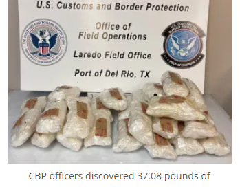 US CBP officers seize more than $657K in narcotics over a four-day period at Del Rio Port of Entry