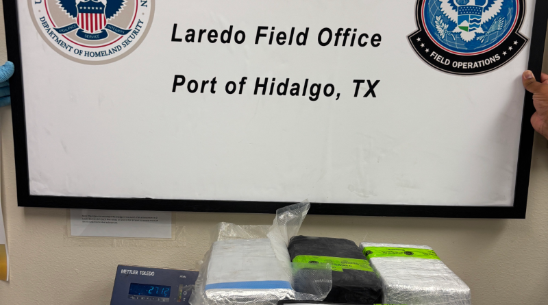US CBP officers seize almost $800k in cocaine at Hidalgo International Bridge